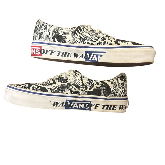 Vans Black and White Graphic Sneakers - Picture 4 of 4